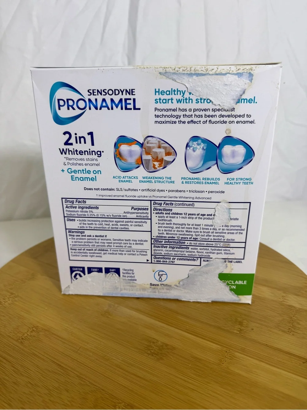 Sensodyne Pronamel Gentle Advanced Whitening Toothpaste 4 Pack Alpine Breeze New